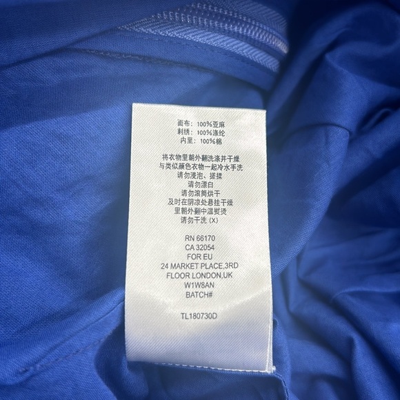 La Maison TALULAH Linen Eyelet Lace Luna Mini Ruffle Dress size - Picture 12 of 13